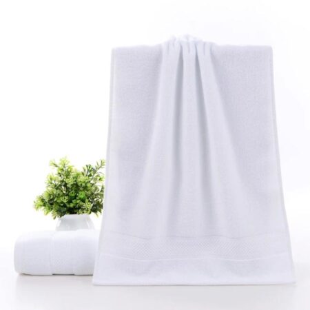 High Absorbent Bath Towel-Soft and Ecofriendly, 100% Soft Cotton Towel Ideal Spa, Hotel, Bathroom, Hand Towel (Extra Large, Large, Medium, Hand-Towel, Face-Towel)White
