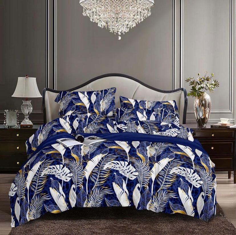 Fern Duvet 4 Pillowcases Bedspread Pillowcases Doesn't Shred Nor Fade Finest Cotton Available in All Bed Sizes