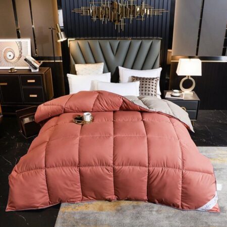 Wine Reversible Double Padded Soothing Duvet Set - Fluffy Soft, Skin Friendly Double Padded Duvet +Matching Pillowcases and Bedsheet ( Sizes: 4 by 6, 6 by 6, 6 by 7, 7 by 7)