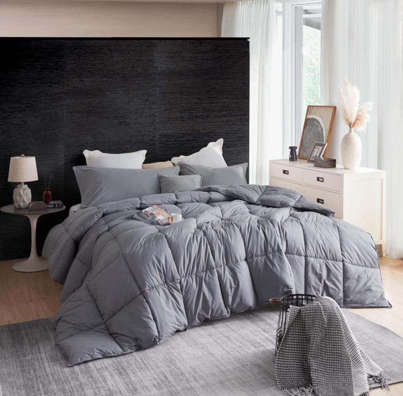 All Season Comforter Set 4 by 6/ 6 by 6/ 6 by 7/ 7 by 7 Sizes - Soft Breathable and Skin Friendly Bedding Set, 4/6 Piece 1 Duvet, 1 Bedsheet and 2/4 Matching Pillowcases Set (Alloy Grey Color) - Image 2