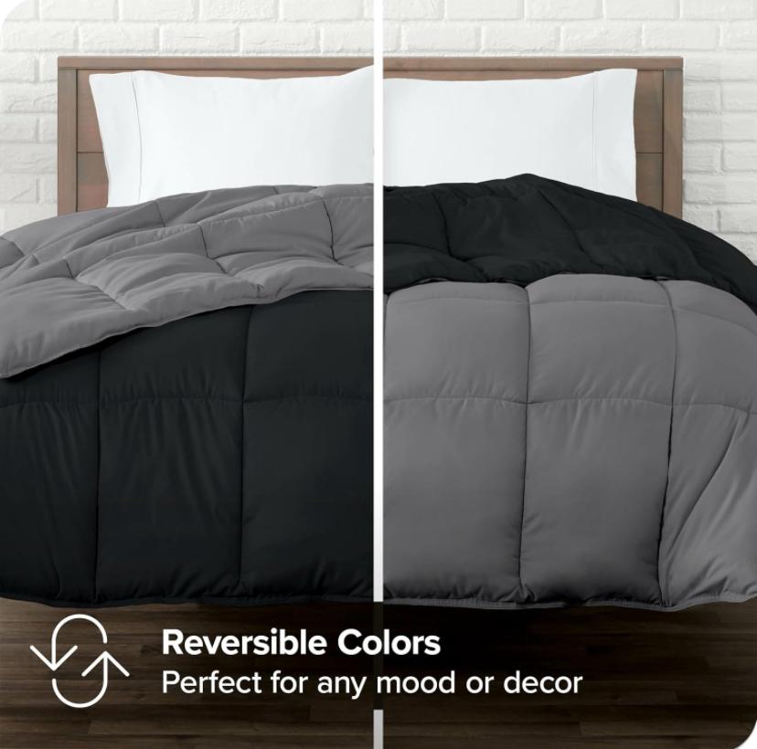All Season Black and Grey Duvet Set - Durable Breathable and Soft 4-6 Piece 1Duvet +1Bedsheet and 2/4 Pillowcases in 4 by 6, 6 by 6, 6 by 7, 7 by 7 Sizes - Image 3