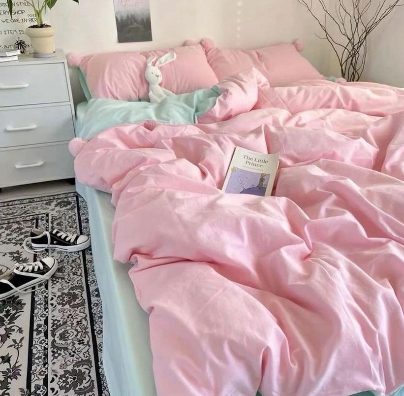 pink duvet set