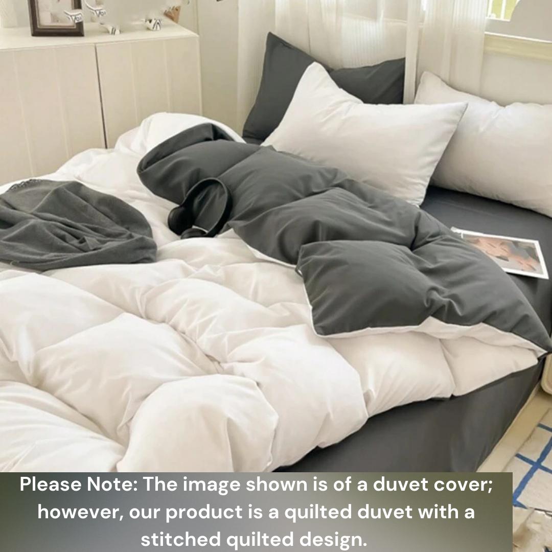 Reversible Duvet Set - All Season Soft, Comfortable and Durable Quilted Duvet with Bedsheet and Pillowcases Set (Sizes: 4by6/ 6by6/ 6by7/ 7by7) - Image 4