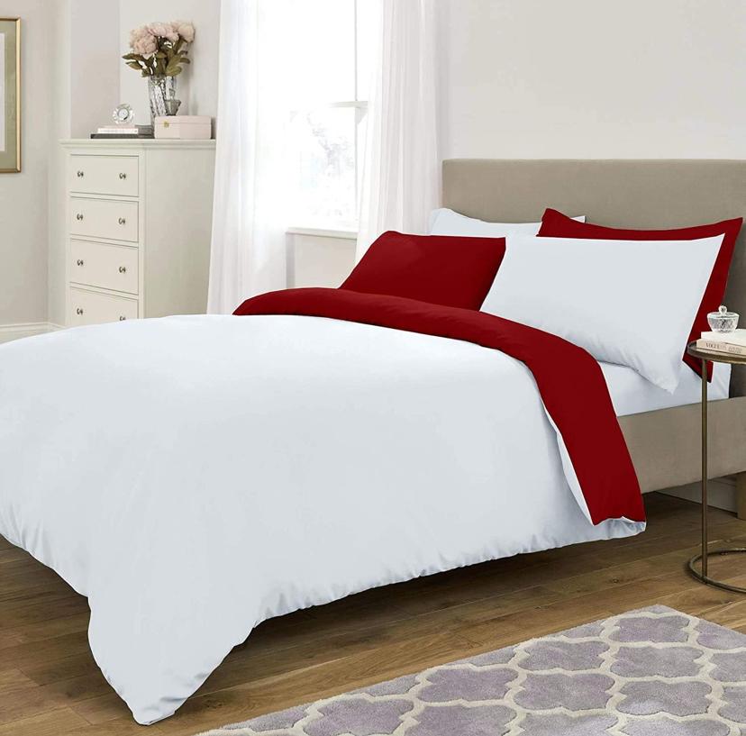 white bedding set