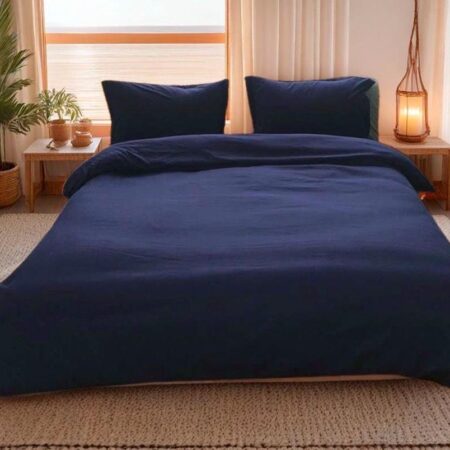 Navy blue duvet set