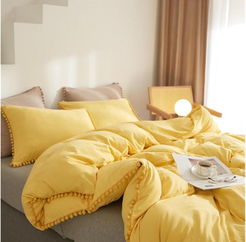 yellow bohomian duvet cover