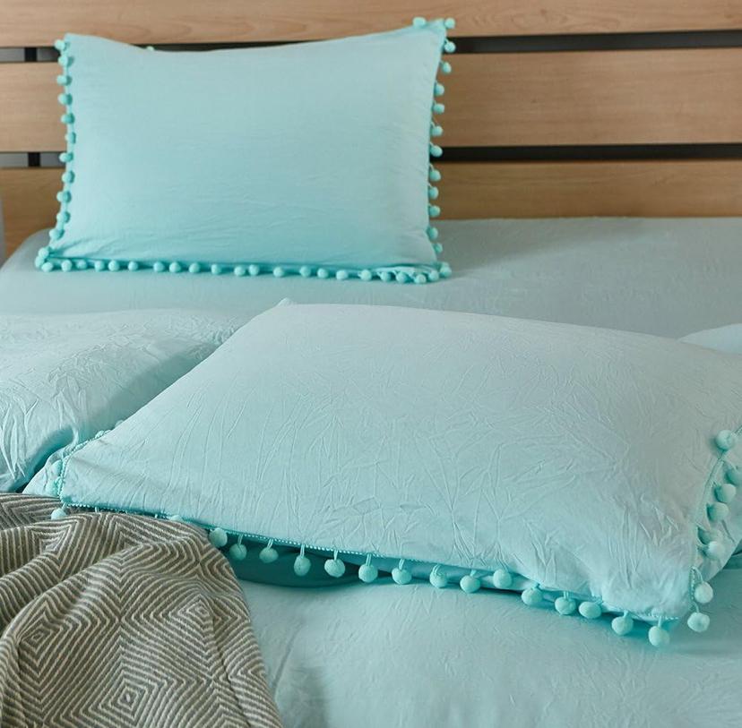 pom pom pillowcases