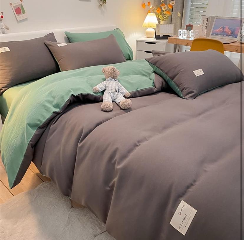 dark grey duvet set