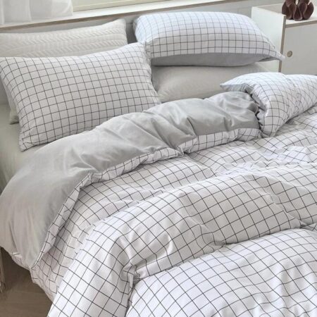 grid duvet set