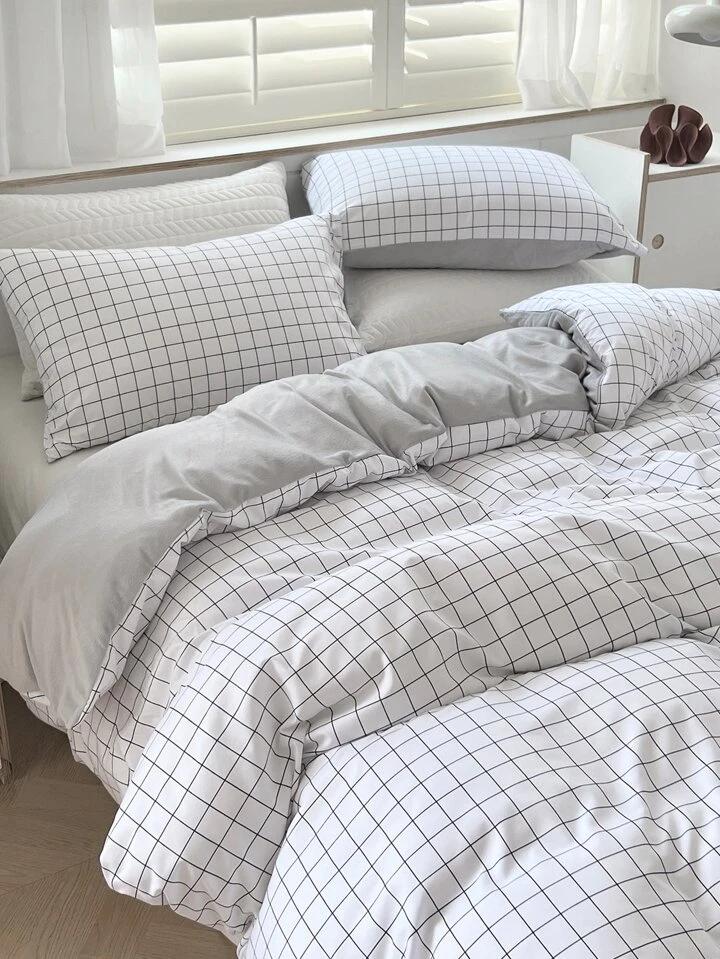 grid duvet set