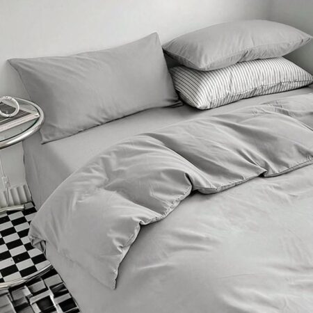light grey duvet set