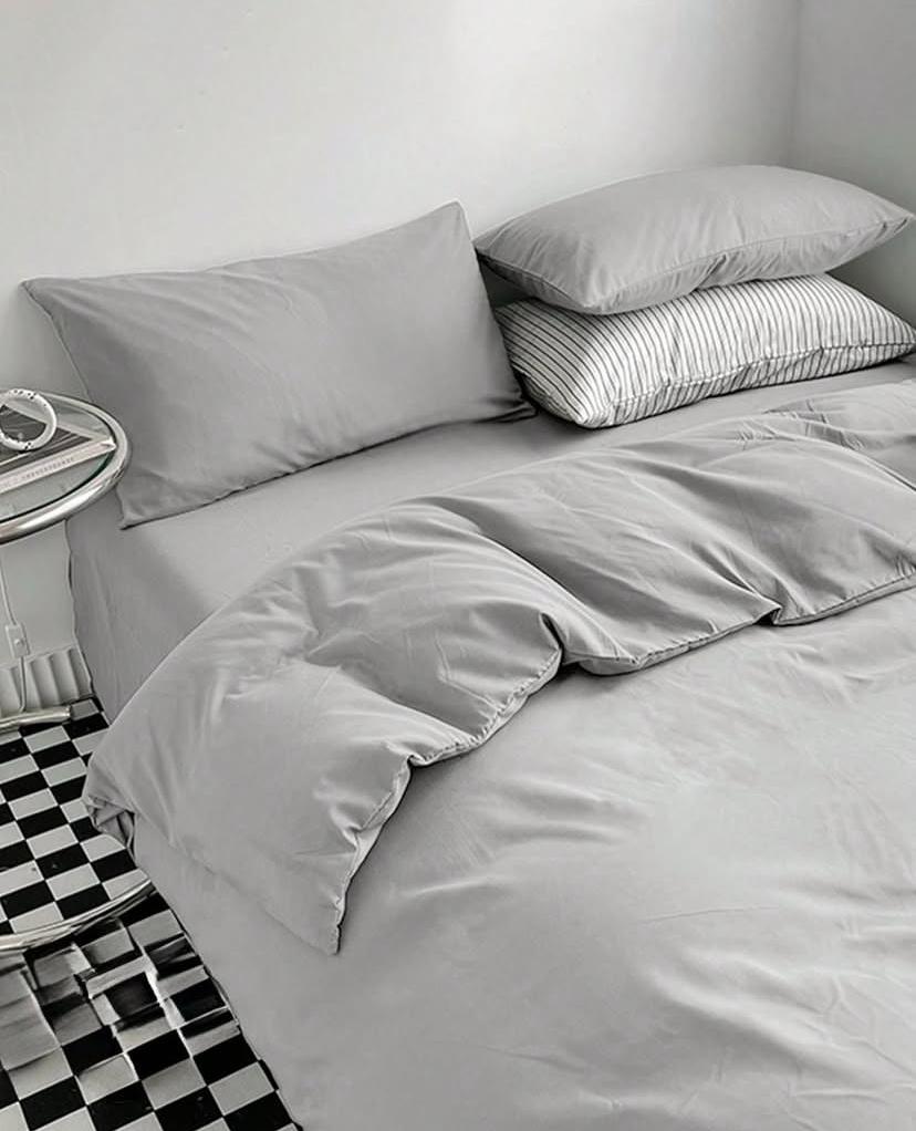 light grey duvet set